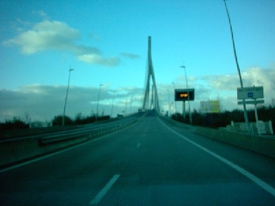 Sein´e Brücke bei Le Havere in Frankreich